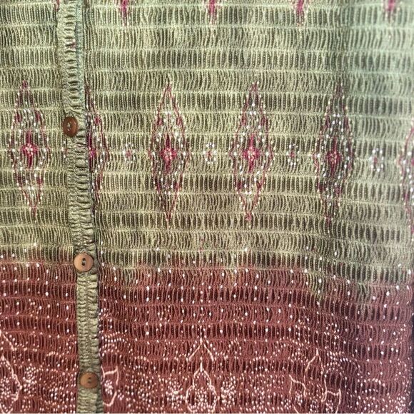 Vintage Pleat Pleat by Raphael Olive Green and Brown Women's Maxi Skirt Set NWT - Picture 4 of 10